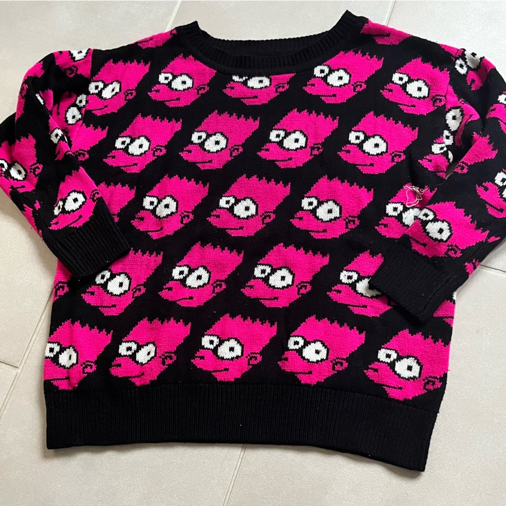 Jeremy Scott Inspired Bart Simpson Sweater